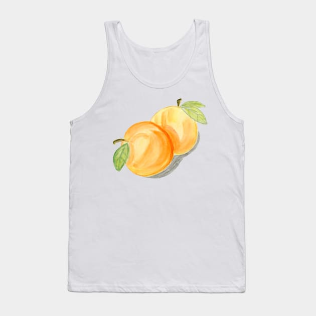 Orange Apricots. Fruit Art Print, Kitchen Wall Art Tank Top by EugeniaAlvarez